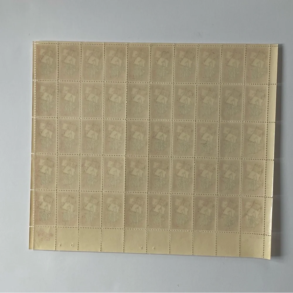 Florida Settlement Sheet Stamps #1271 1965 Red Ship 5 Cents Vintage